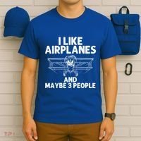 Funny Airplane Novelty Plane Aviation Pilot Gift T-Shirt thumb 6