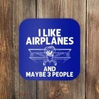Funny Airplane Novelty Plane Aviation Pilot Gift Coaster thumb 0