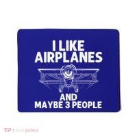 Funny Airplane Novelty Plane Aviation Pilot Gift Mousepad thumb 0