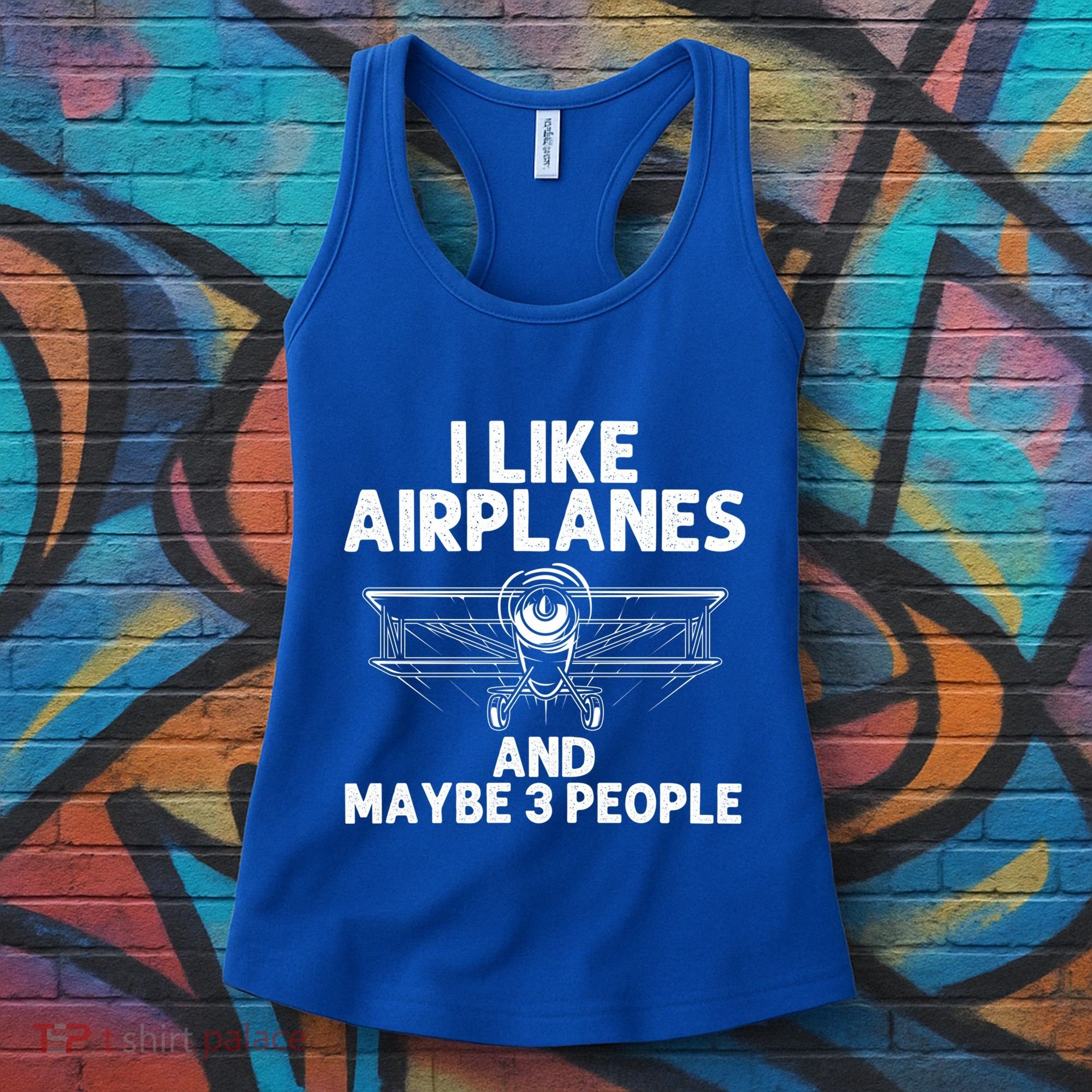 Funny Airplane Novelty Plane Aviation Pilot Gift Women's Tank Top