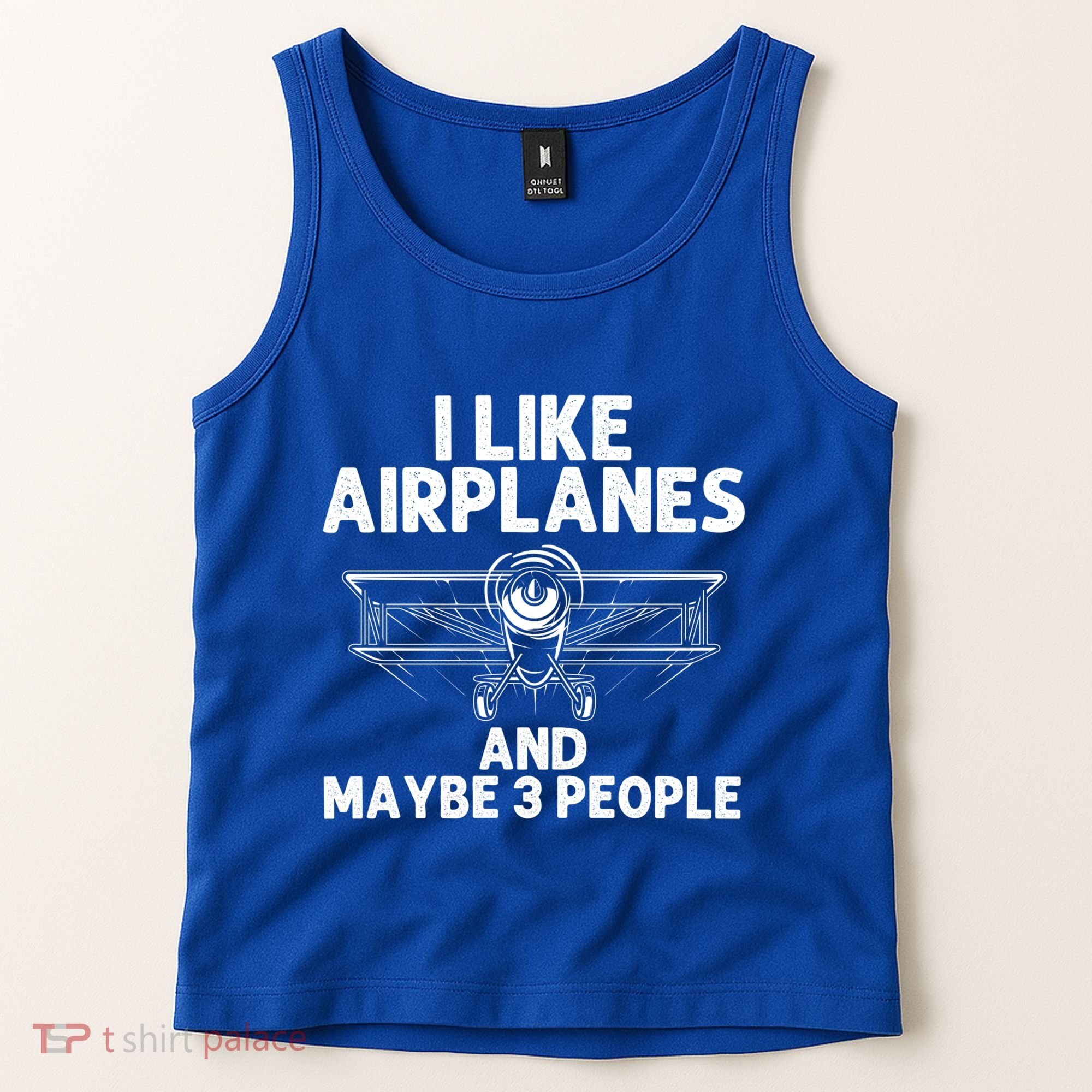 Funny Airplane Novelty Plane Aviation Pilot Gift Tank Top