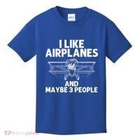 Funny Airplane Novelty Plane Aviation Pilot Gift Kids T-Shirt thumb 0