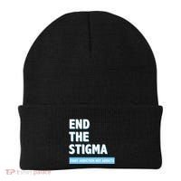 Fight Addiction Not Addicts End The Stigma Awareness Gift Beanie thumb 0