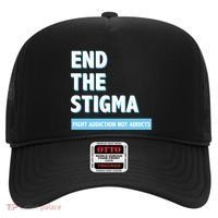 Fight Addiction Not Addicts End The Stigma Awareness Gift Hat thumb 0