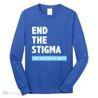 Fight Addiction Not Addicts End The Stigma Awareness Gift Long Sleeve Shirt thumb 0
