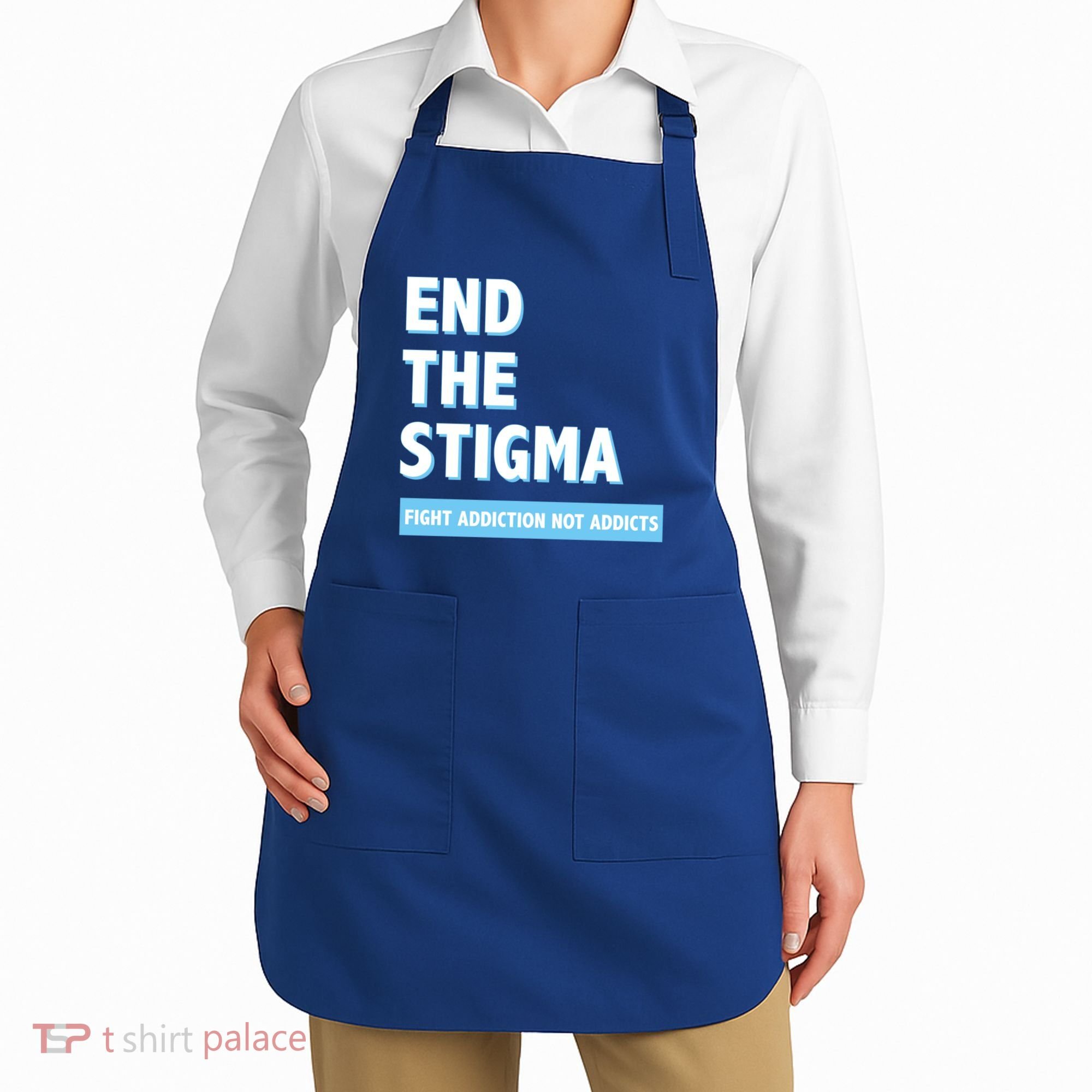 Fight Addiction Not Addicts End The Stigma Awareness Gift Apron