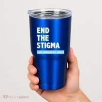 Fight Addiction Not Addicts End The Stigma Awareness Gift Tumbler thumb 2