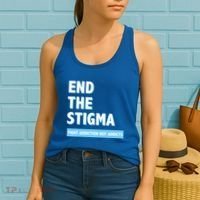 Fight Addiction Not Addicts End The Stigma Awareness Gift Women's Tank Top thumb 2