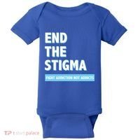 Fight Addiction Not Addicts End The Stigma Awareness Gift Baby Bodysuit thumb 0