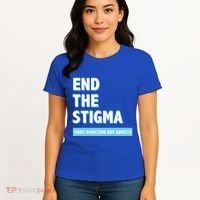 Fight Addiction Not Addicts End The Stigma Awareness Gift Women's T-Shirt thumb 4