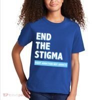 Fight Addiction Not Addicts End The Stigma Awareness Gift Kids T-Shirt thumb 2