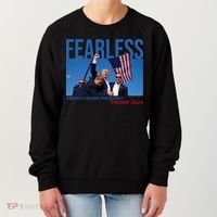 Fearless America Needs President Trump 2024 Women's Sweatshirt thumb 0