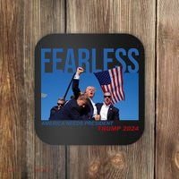 Fearless America Needs President Trump 2024 Coaster thumb 0