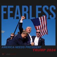 Fearless America Needs President Trump 2024 Coaster thumb 2