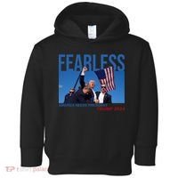 Fearless America Needs President Trump 2024 Toddler Hoodie thumb 0