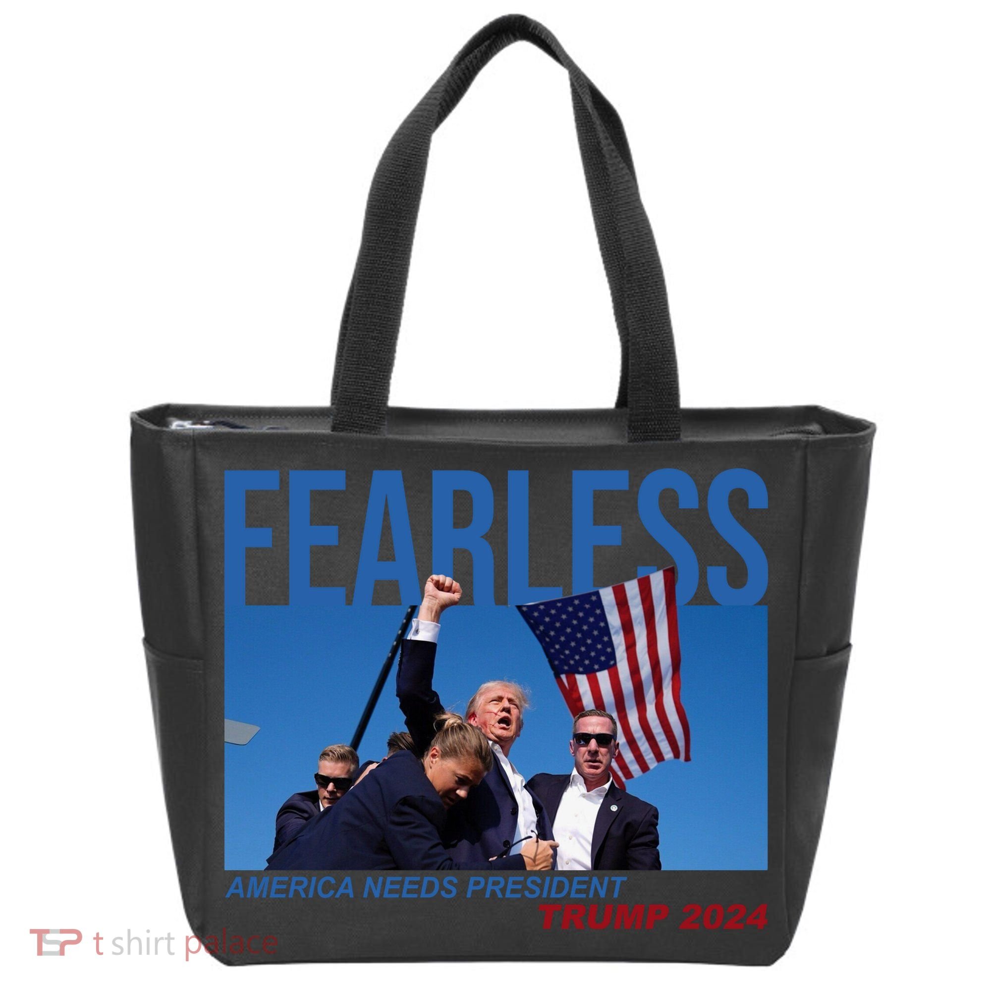 Fearless America Needs President Trump 2024 Tote Bag
