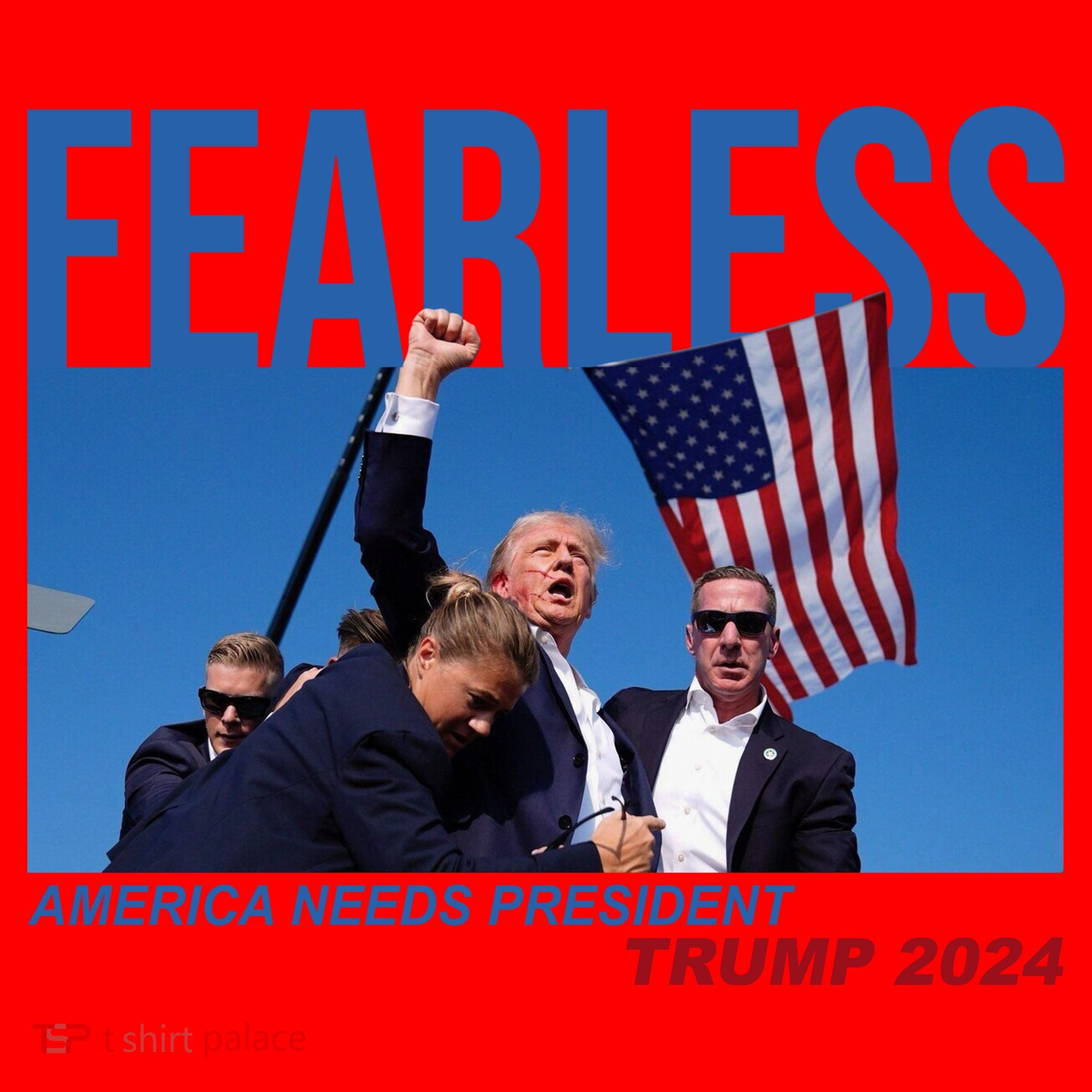 Fearless America Needs President Trump 2024 Santa Hat