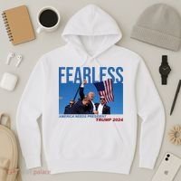 Fearless America Needs President Trump 2024 Hoodie thumb 3