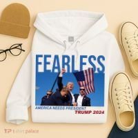 Fearless America Needs President Trump 2024 Hoodie thumb 4