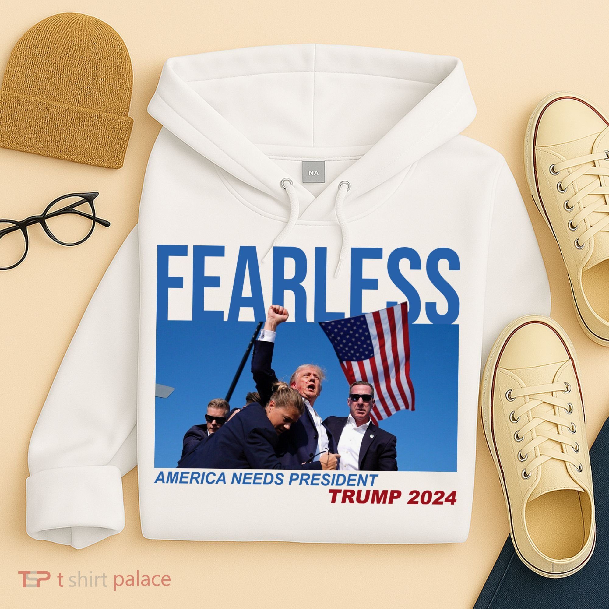 Fearless America Needs President Trump 2024 Hoodie
