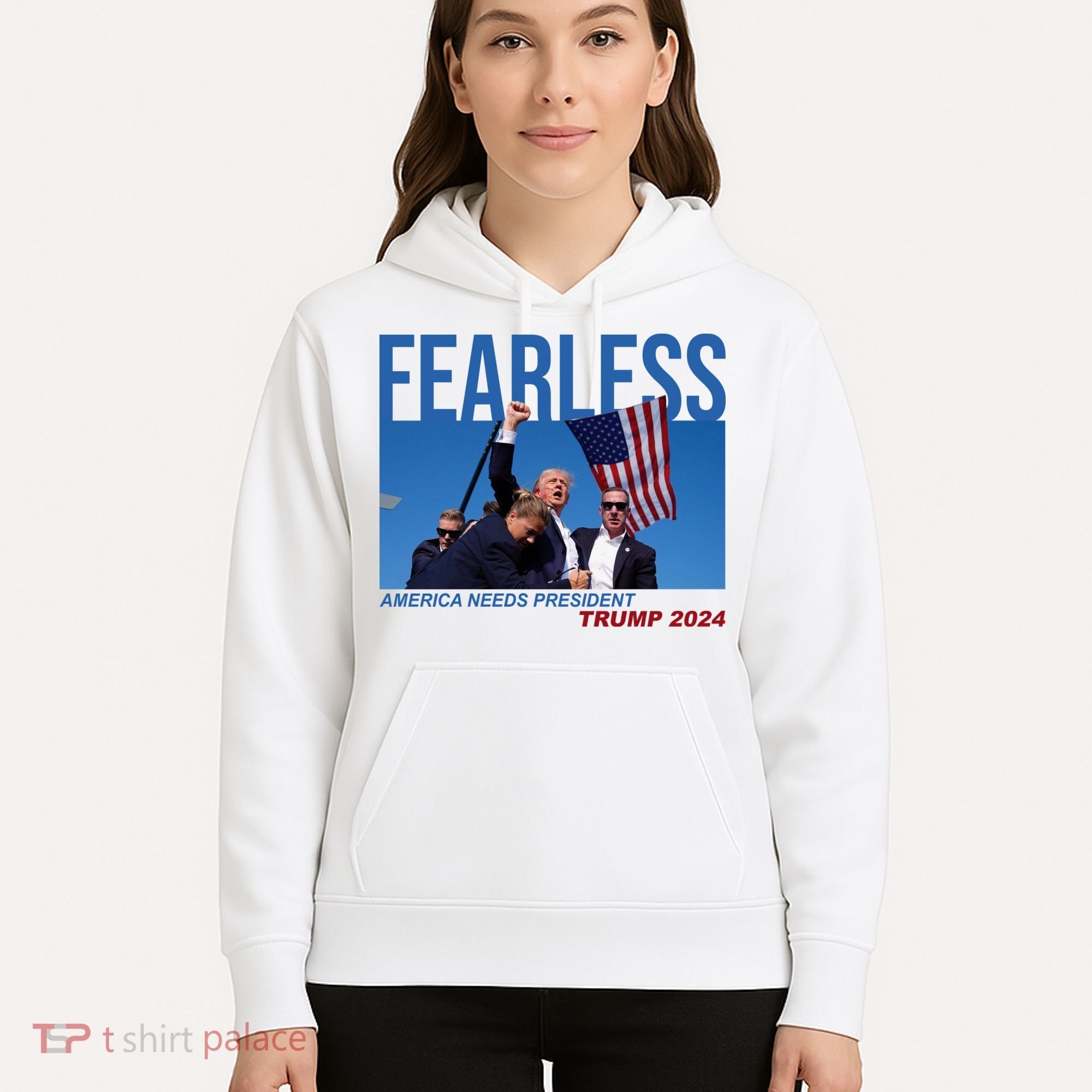 Fearless America Needs President Trump 2024 Hoodie