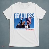 Fearless America Needs President Trump 2024 T-Shirt thumb 5