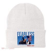 Fearless America Needs President Trump 2024 Beanie thumb 0