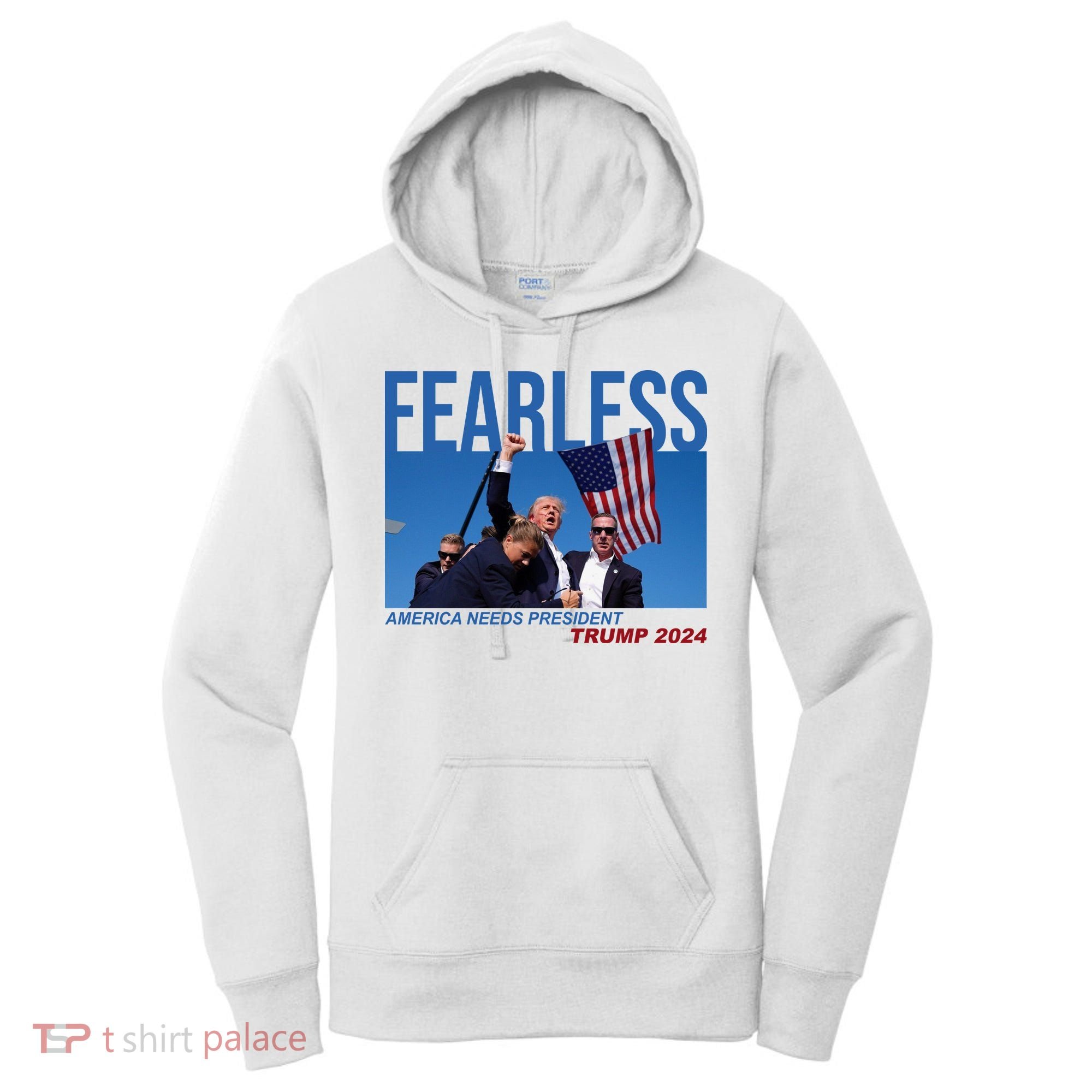 Fearless America Needs President Trump 2024 Women's Hoodie