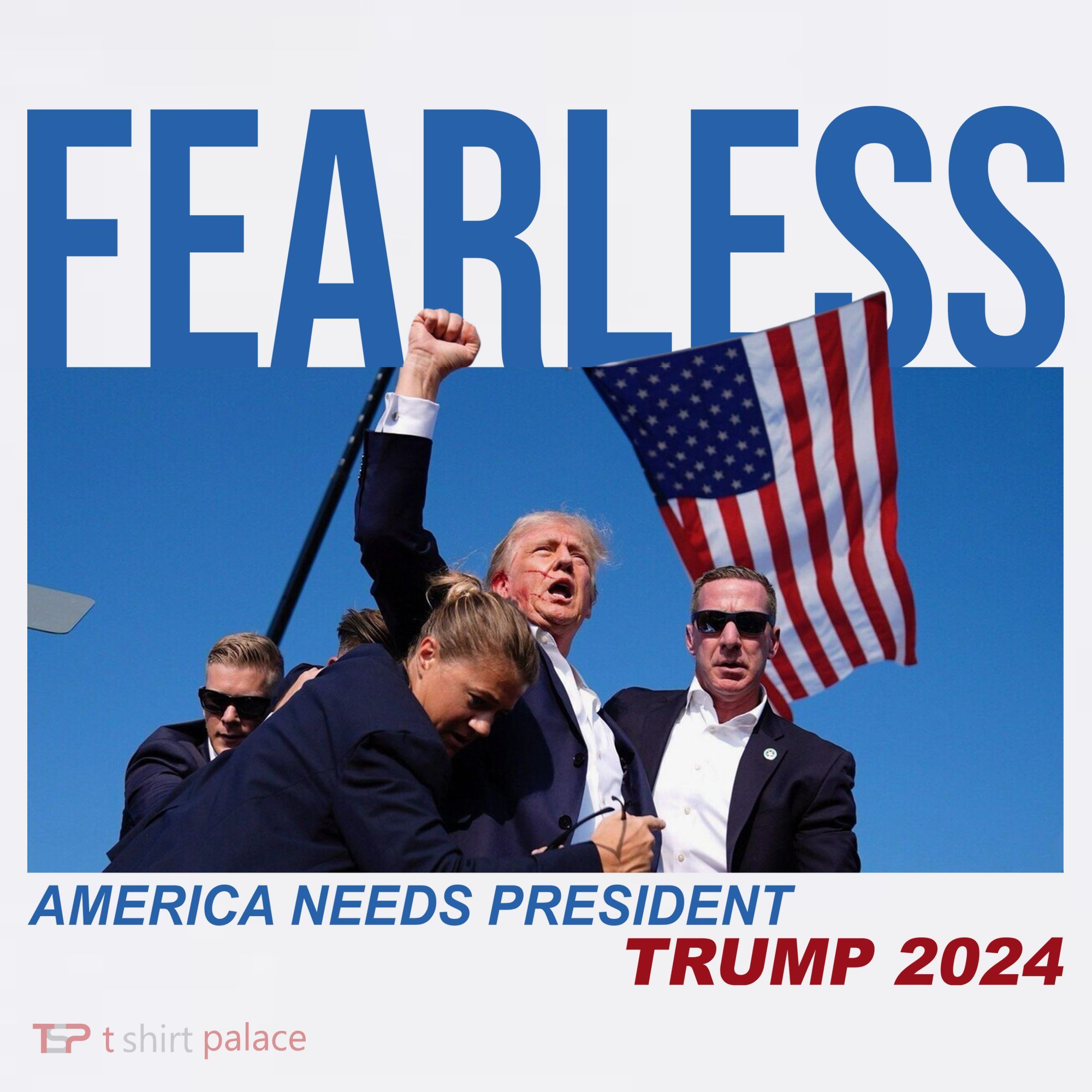 Fearless America Needs President Trump 2024 Women's Hoodie