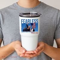 Fearless America Needs President Trump 2024 Tumbler thumb 2