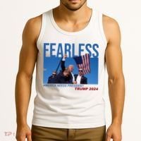 Fearless America Needs President Trump 2024 Tank Top thumb 3