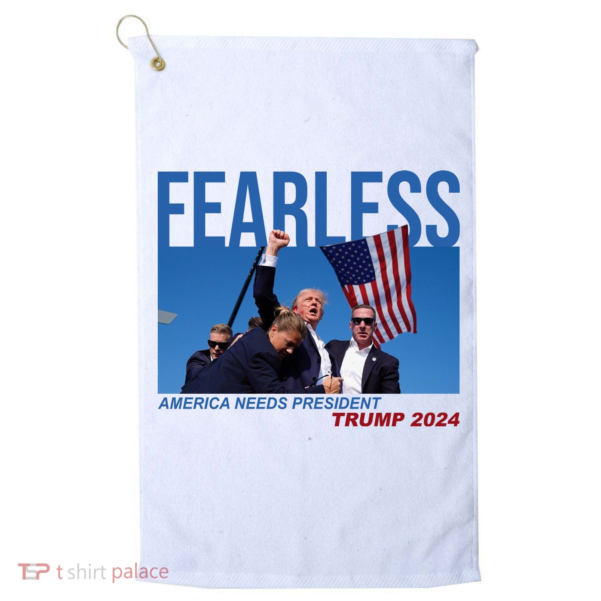 Fearless America Needs President Trump 2024 Golf Towel