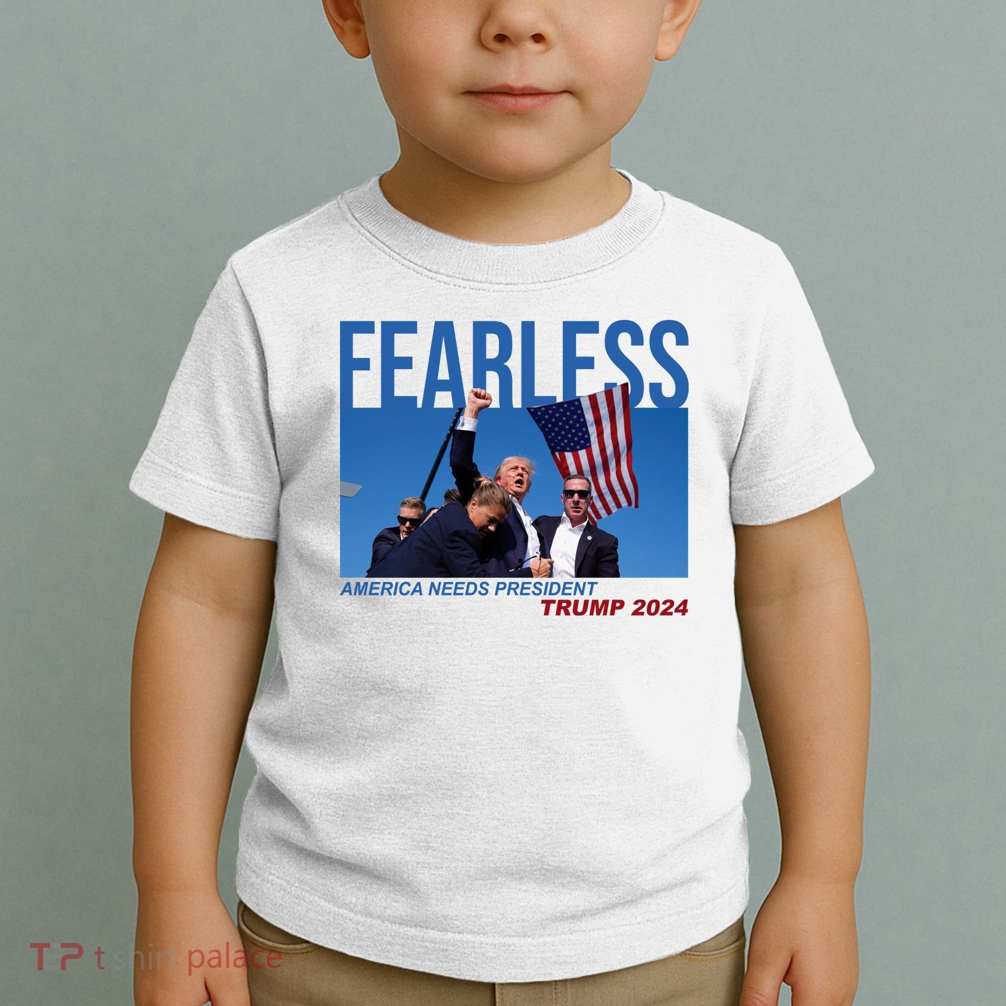 Fearless America Needs President Trump 2024 Toddler T-Shirt