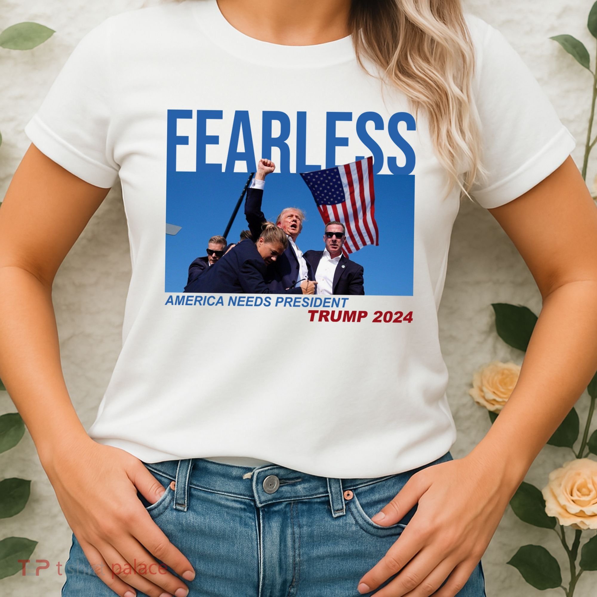 Fearless America Needs President Trump 2024 Women's T-Shirt