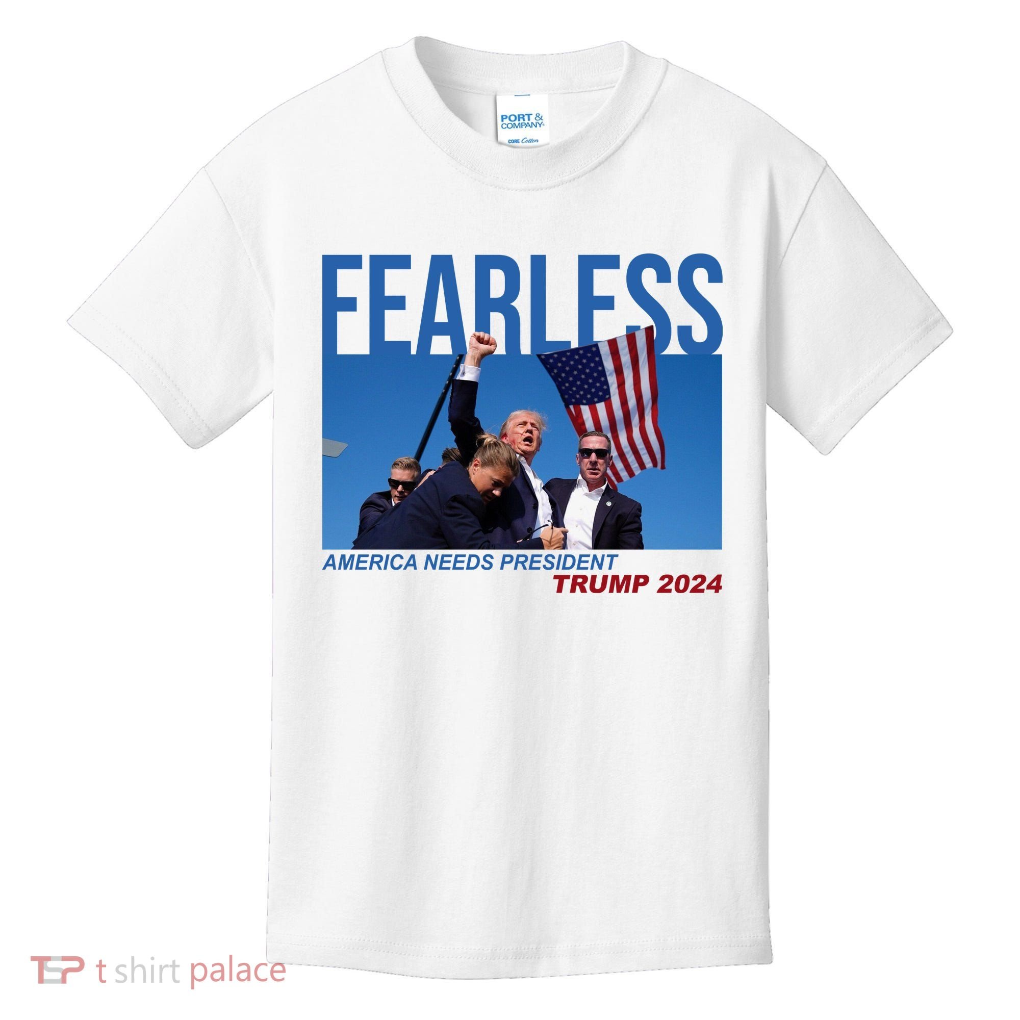 Fearless America Needs President Trump 2024 Kids T-Shirt