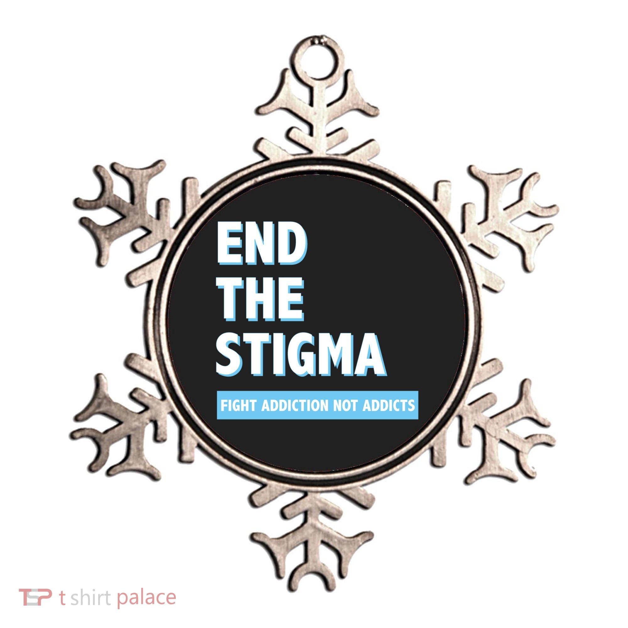 Fight Addiction Not Addicts End The Stigma Awareness Gift Ornament