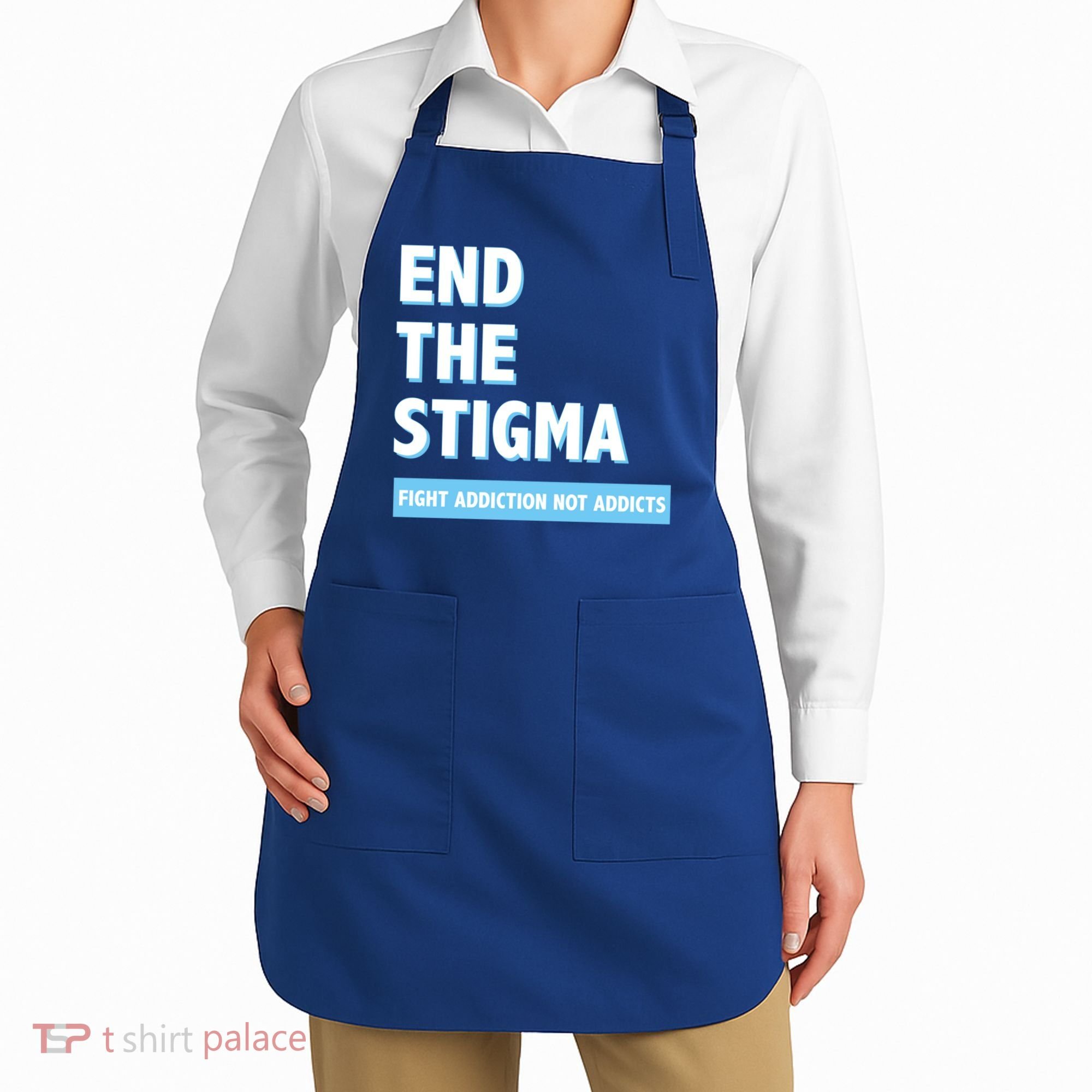 Fight Addiction Not Addicts End The Stigma Awareness Gift Apron