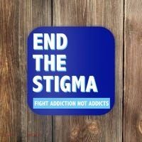 Fight Addiction Not Addicts End The Stigma Awareness Gift Coaster thumb 0