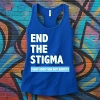 Fight Addiction Not Addicts End The Stigma Awareness Gift Women's Tank Top thumb 3