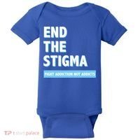Fight Addiction Not Addicts End The Stigma Awareness Gift Baby Bodysuit thumb 0