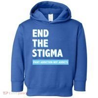 Fight Addiction Not Addicts End The Stigma Awareness Gift Toddler Hoodie thumb 0