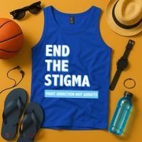 Fight Addiction Not Addicts End The Stigma Awareness Gift Tank Top thumb 4