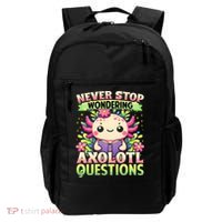 Funny Axolotl Never Stop Wondering Axolotl Questions  Backpack thumb 0