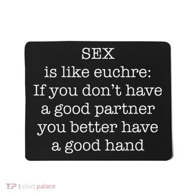 Funny Adult Novelty Euchre Mousepad