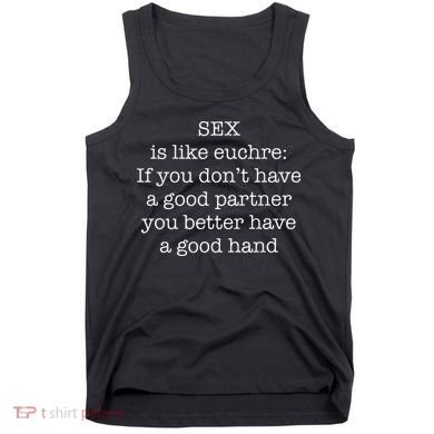 Funny Adult Novelty Euchre Tank Top
