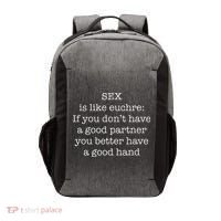 Funny Adult Novelty Euchre Vector Backpack thumb 0