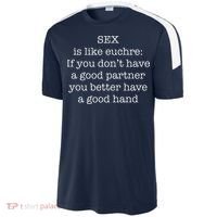 Funny Adult Novelty Euchre Sport-Tek Competitor United Soccer Jersey thumb 2