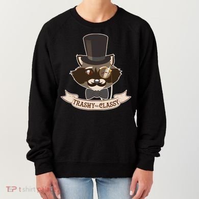 Fancy Trashy Classy Raccoon Women's Sweatshirt