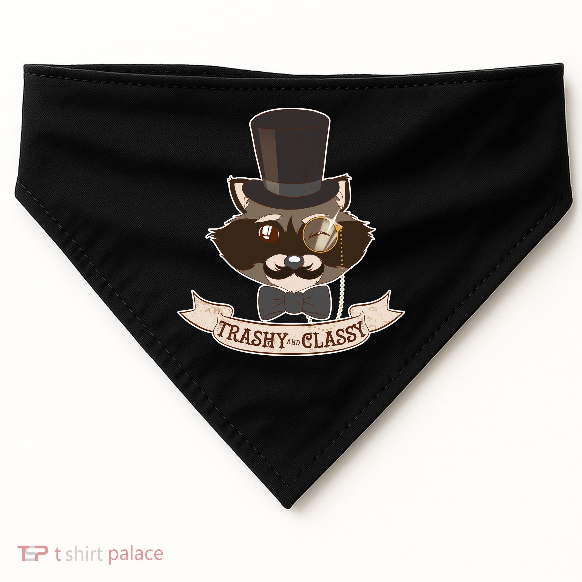 Fancy Trashy Classy Raccoon USA-Made Doggie Bandana