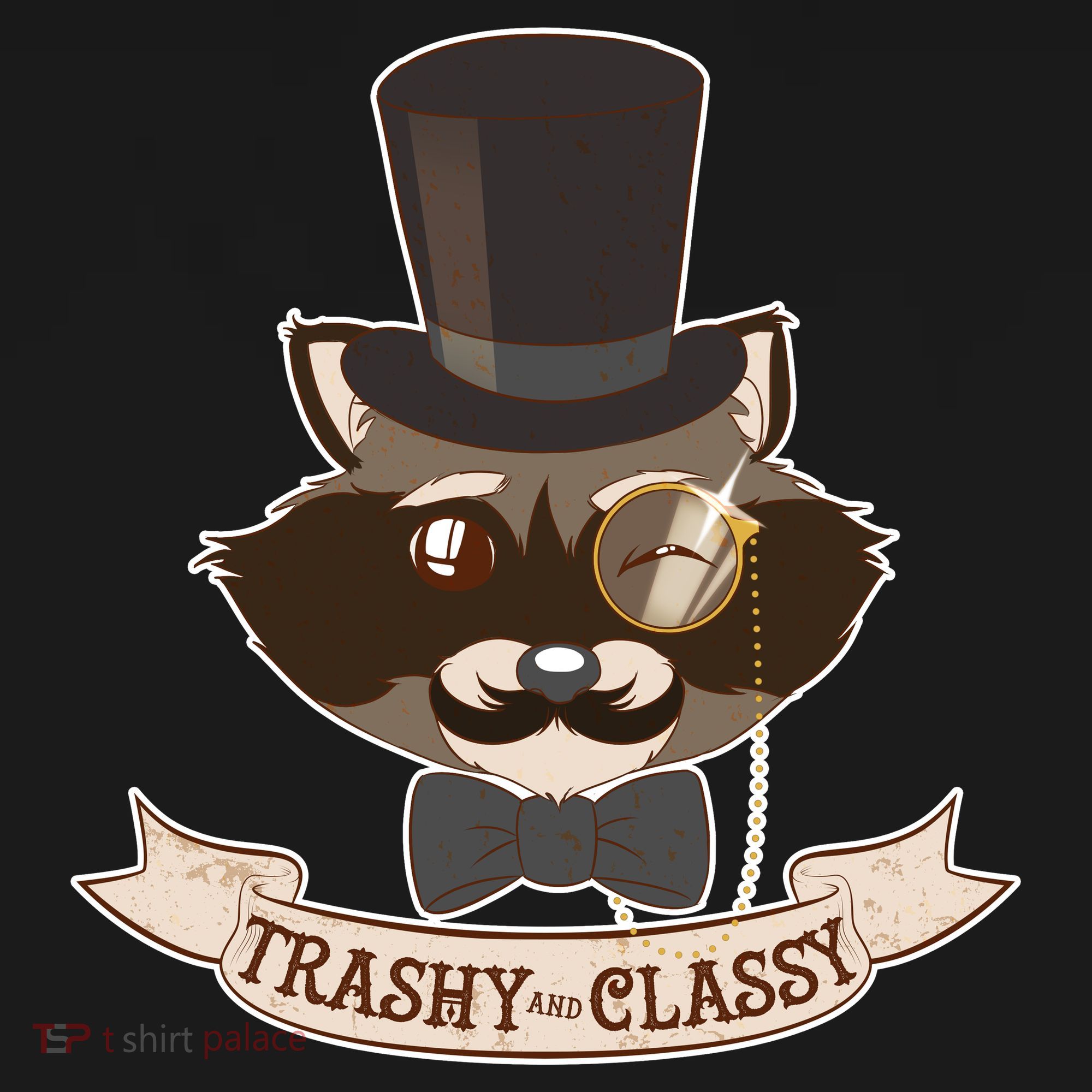 Fancy Trashy Classy Raccoon USA-Made Doggie Bandana